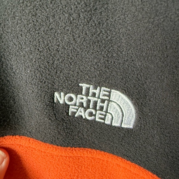 The North Face Black and Orange Fleece Jacket - Picture 3 of 6